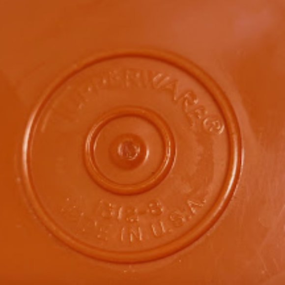 SET OF 3 VINTAGE TUPPERWARE STACKABLE CUPS GREEN/ORANGE - Picture 3 of 5